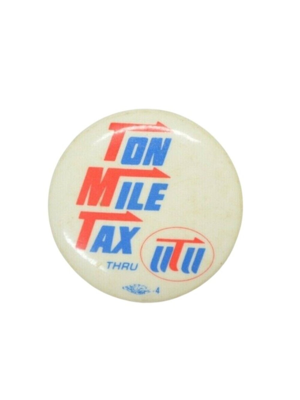 Vtg Union Pin Button Ton Mile Tax United Transportation Thru UTU Lapel Hat Bag